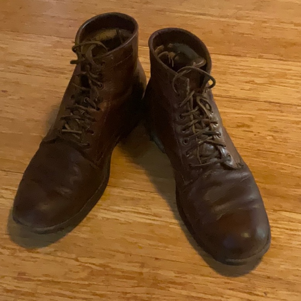 All leather cognac color Frye boots